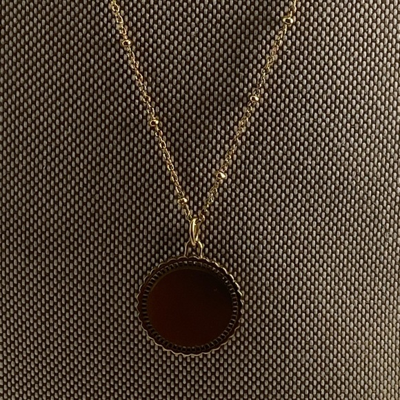 Gold Pendant Adjustable Necklace - Picture 2 of 3
